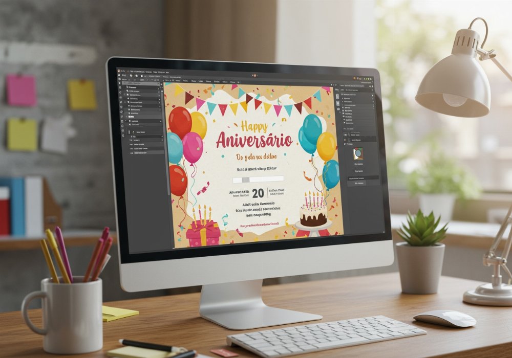 como criar um convite de aniversário online