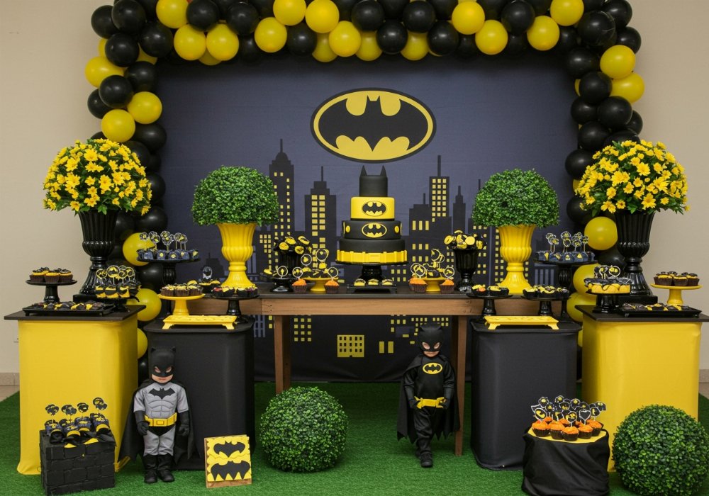 ideias incríveis para festa do Batman