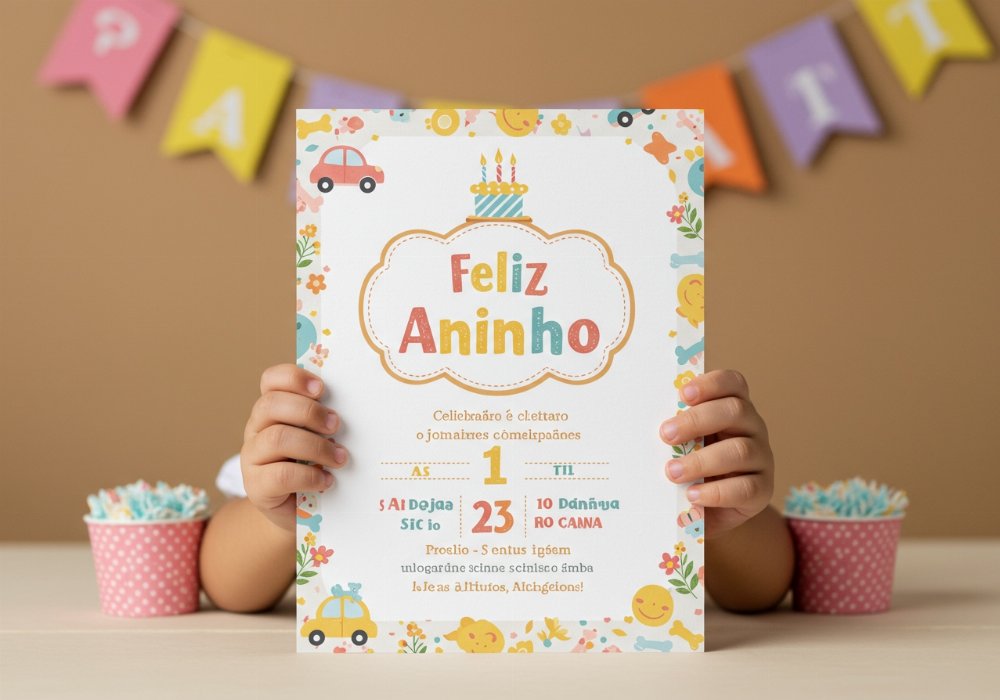 o que escrever no convite de aniversário de 1 ano